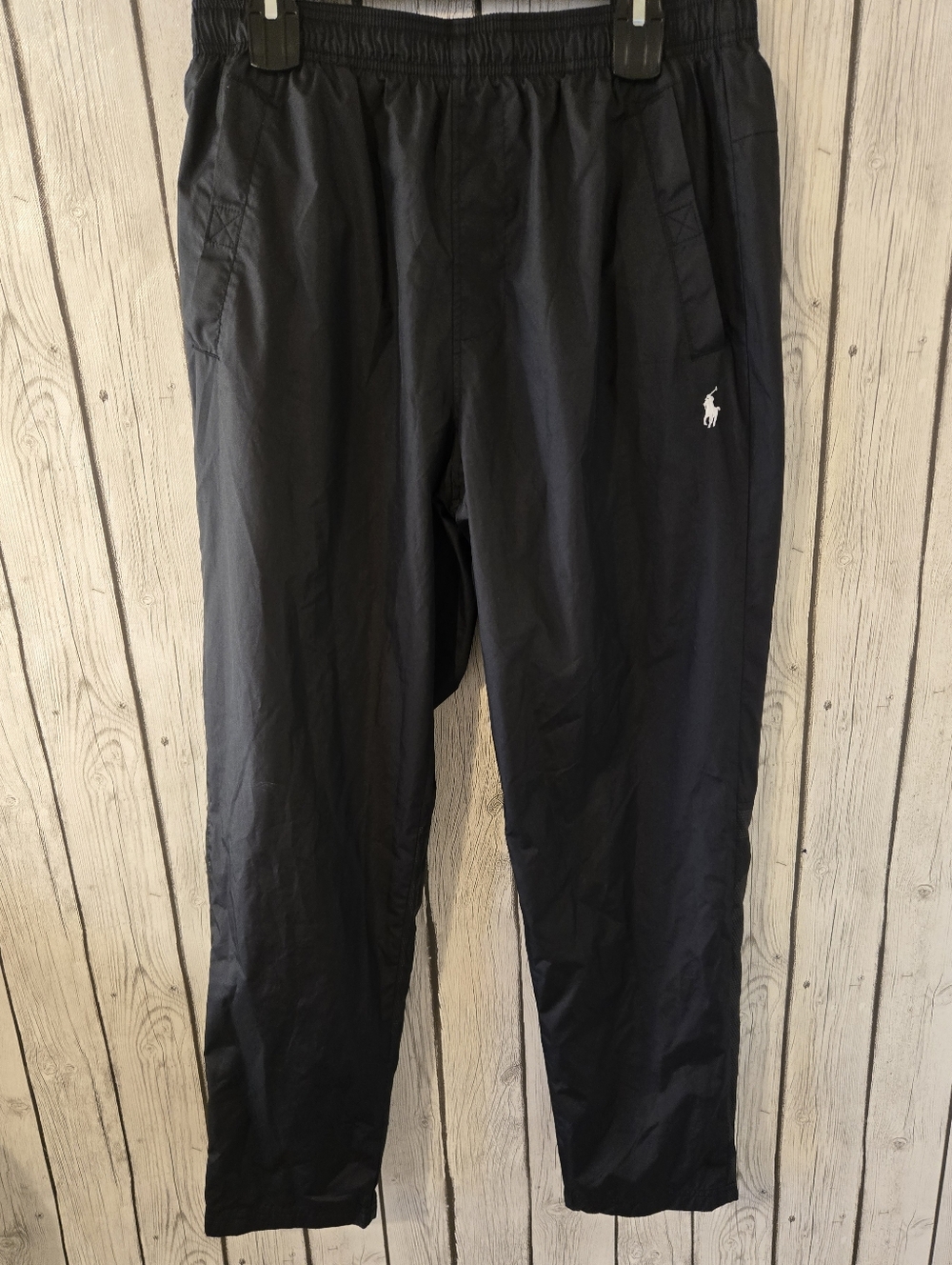 Polo Sport Ralph Lauren Mens Black Windbreaker Track Jogger Pants L